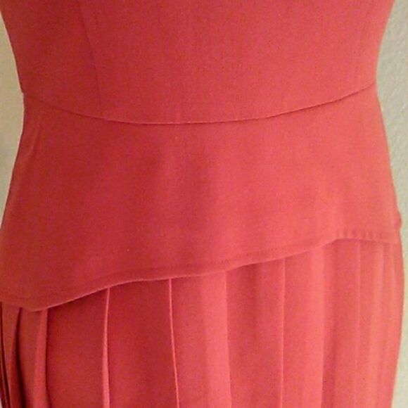 Eliza J Royal Collection Persimmon Pleated Dress - Picture 4 of 11